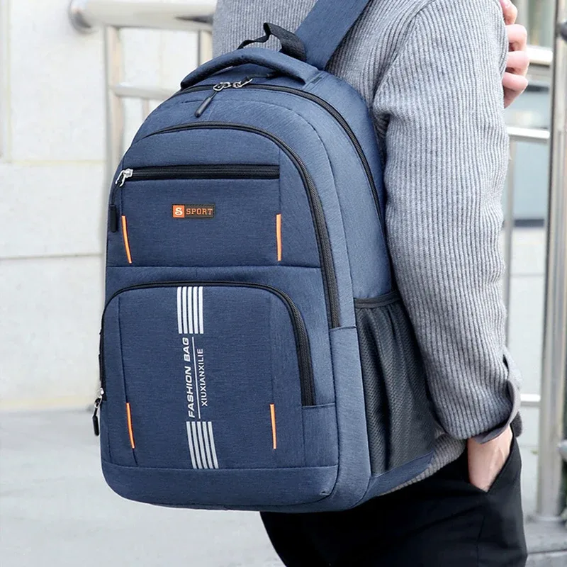 sac à dos de style neutre pour hommes et femmes, adapté aux voyages d'affaires et aux cartables pour étudiants, avec plusieurs couches de poches