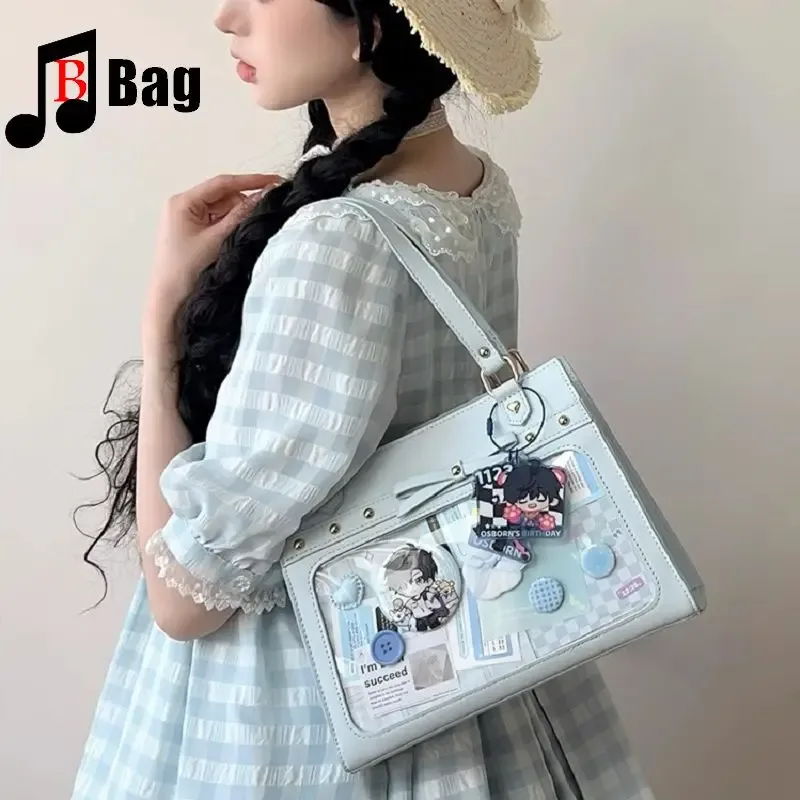 sac d'uniforme de cosplay japonais lolita jk pour femmes, magnifique sac à bandoulière, sac à bandoulière portable, sacs ita pour sous-culture