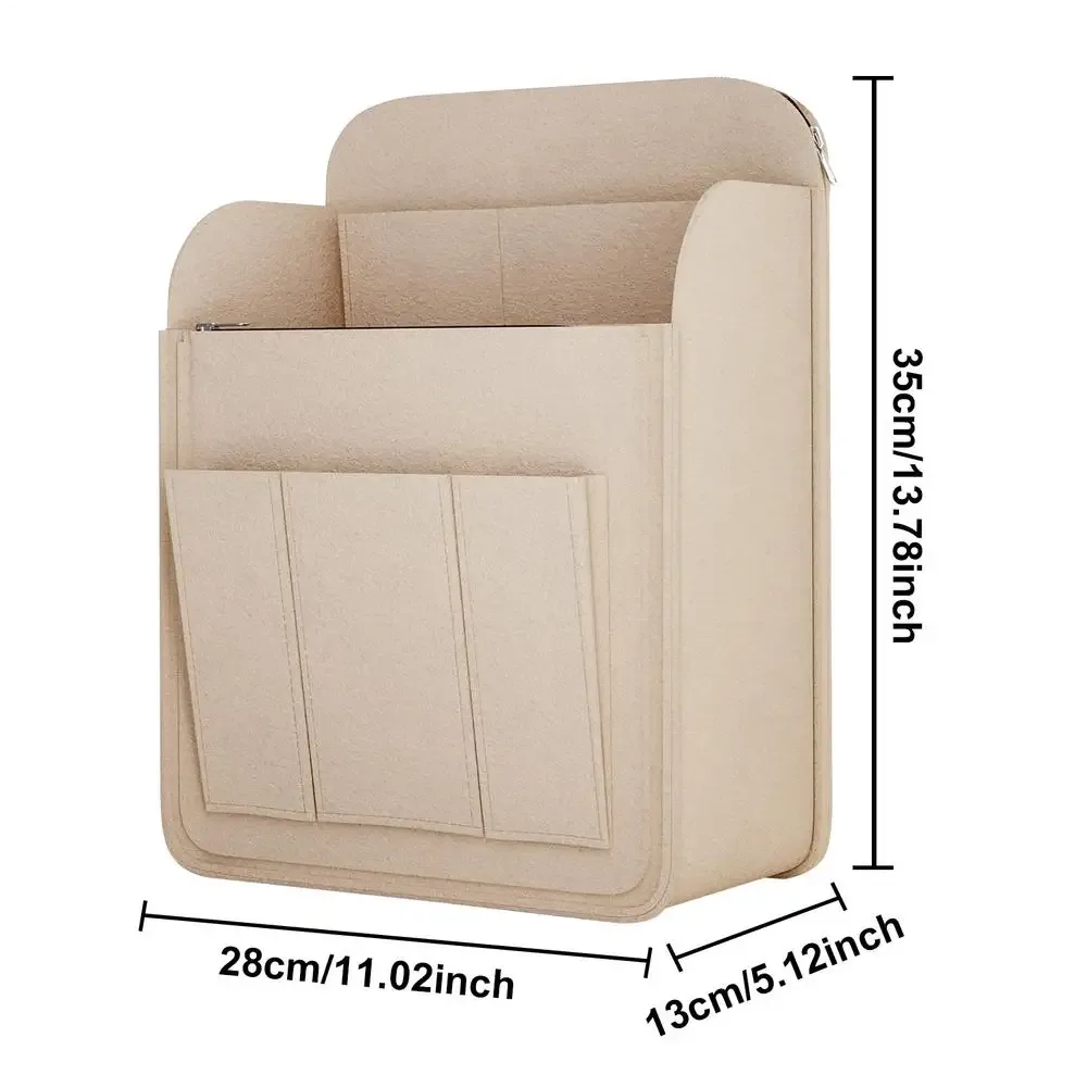 organisateur de sac à dos multi-poches grande capacité en feutre pour rangement intérieur de sac à dos, sac de rangement pour livres