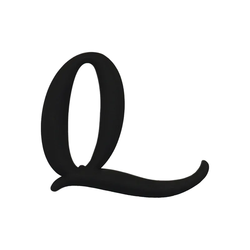 1 pièce breloque de sac à lettres noires, accessoires de mode, breloques de lettres de style latine pour sacs de plage, breloques a-z pour sacs fourre-tout