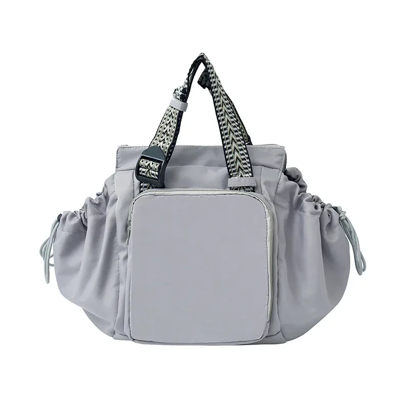 sac à bandoulière en nylon, sac de couleur unie, sac à la mode polyvalent et portable, sac de maman, sac de voyage de grande capacité