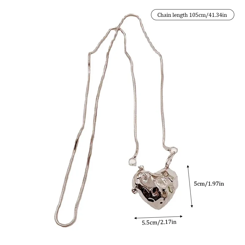 sac d'amour en métal pour femme, mini sac à rouge à lèvres, sac à bandoulière, sac à main initié, sac à main, sac de taille, maquillage, bijoux