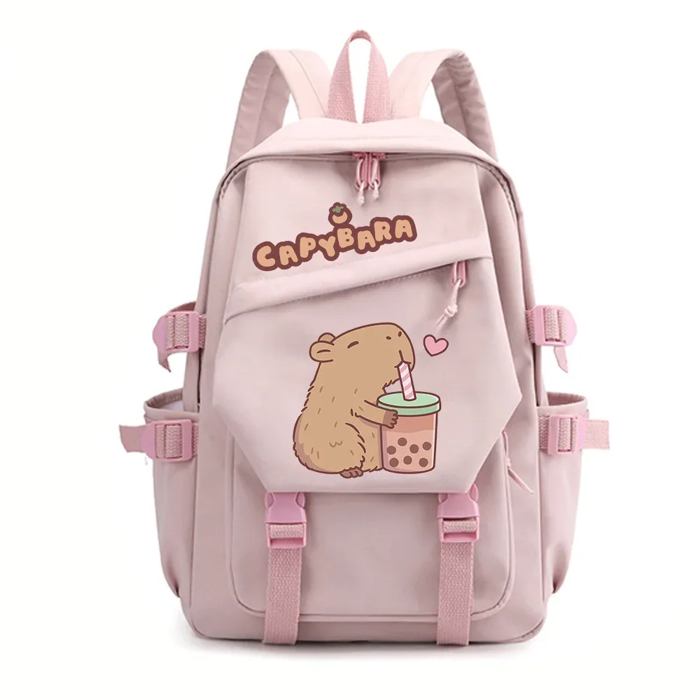 nouveau sac à dos capybara pour la saison de rentrée scolaire, unisexe, pour étudiants, voyage, étude, sac à dos scolaire à double bretelle