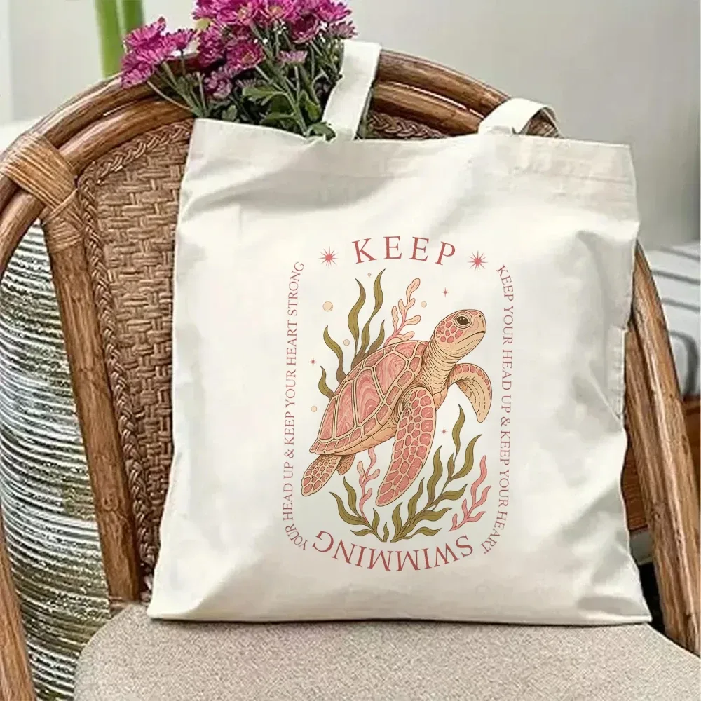 sac fourre-tout vintage ibiza en toile, imprimé rétro paysage de l'île d'espagne, palmiers, plage tropicale, vacances, sac à bandoulière