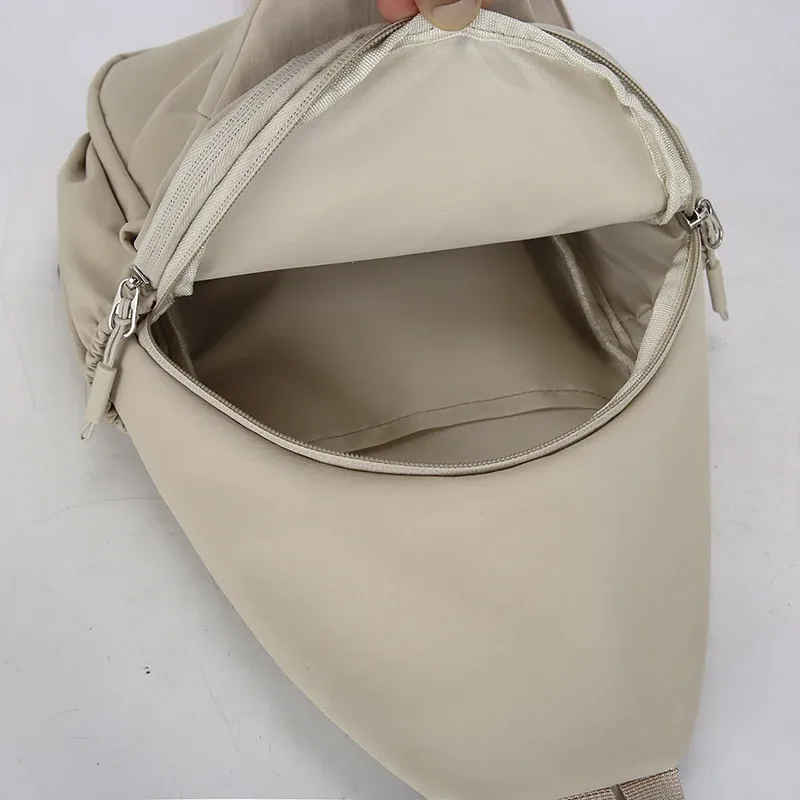 sac de poitrine unisexe grande capacité, sac de voyage décontracté imperméable, sac à bandoulière simple multifonctionnel