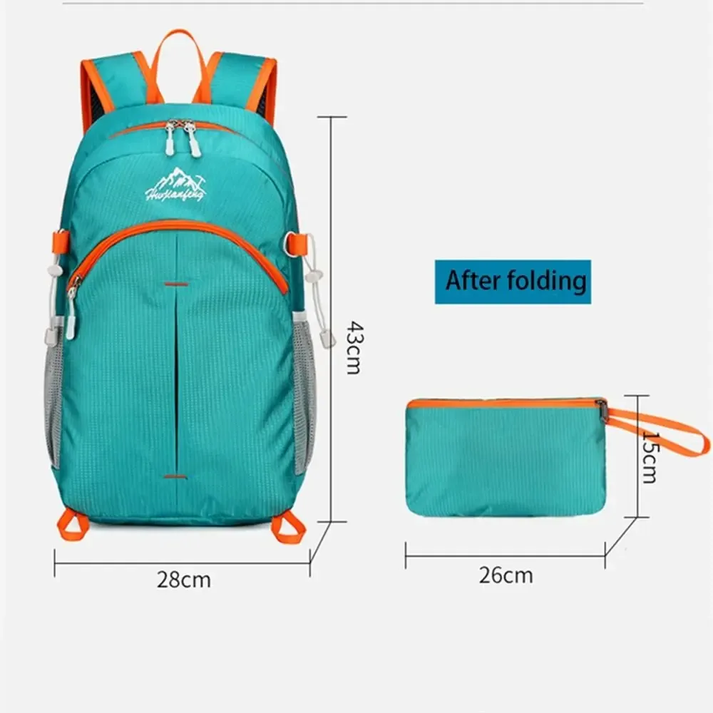 sac à dos pliable de grande capacité, sac de voyage imperméable, sac à bandoulière léger en nylon pour randonnée