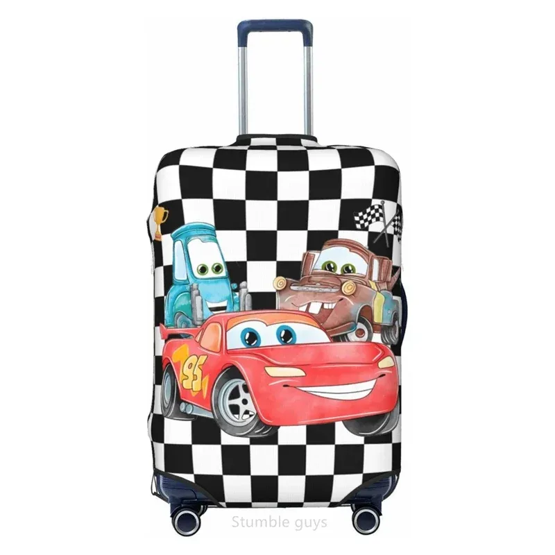 housse de bagage élégante imprimée avec motif de voiture, haute élasticité, convient aux valises de 18 à 32 pouces, résistante à la poussière, lavable, anti-rayures, housse de voyage