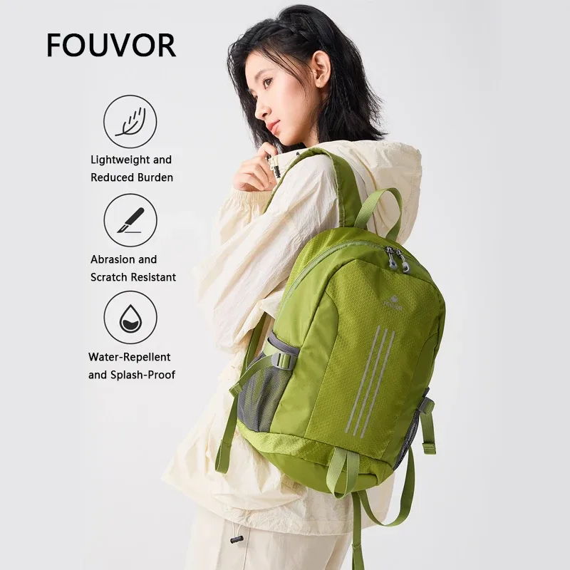 sac à dos léger et imperméable fouvor, sacs à dos décontractés pour le voyage, la randonnée, le trekking, l'école, pour femmes et hommes, 3057-04