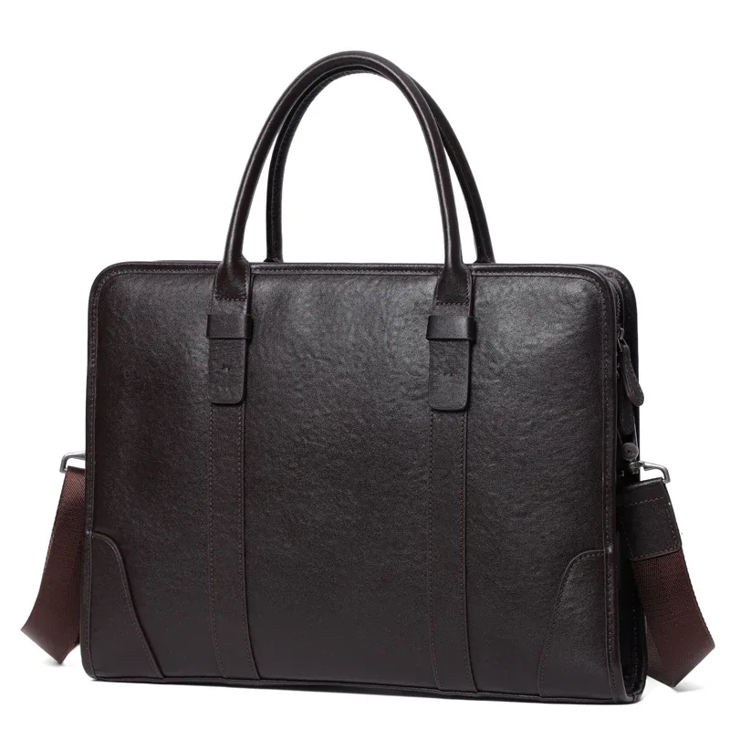 porte documents cuir vache polyester fermeture éclair blanc noir marron gris kaki poche intérieure zippée poche extérieure poignée souple voyage business