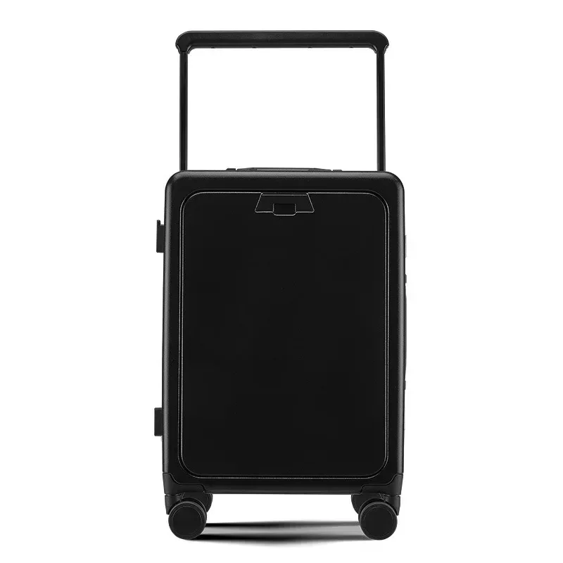 klqdzms 20 pouces pc valise usb charge ouverture avant ordinateur portable boîte d'embarquement multifonction boîtier de chariot 24 "bagage à main