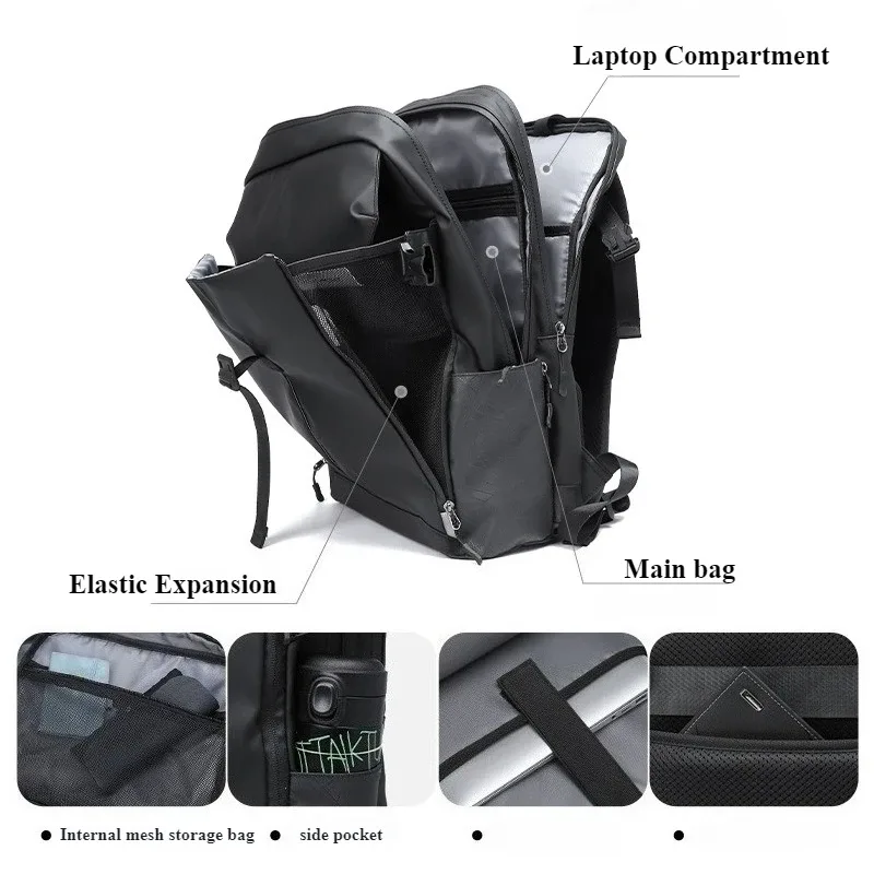 bandes réfléchissantes sac à dos hommes sac à dos de basket-ball extensible pour hommes grande capacité 15.6 pouces pochette d'ordinateur sacs de voyage imperméables
