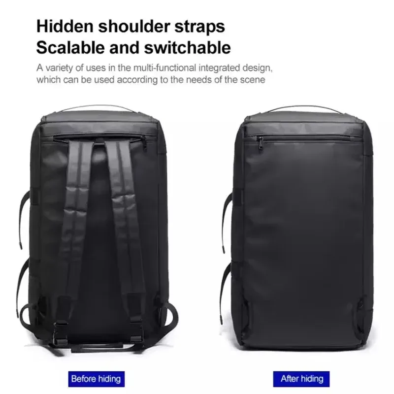 sac voyage sac week end oxford université noir compartiment chaussures polyvalent décontracté étanche foldable