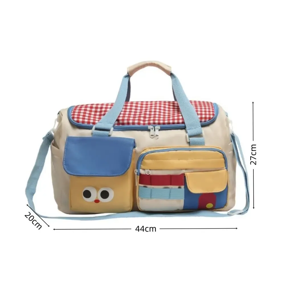 nouveau sac de voyage en tissu oxford, sac à main de maternité léger au design mignon, sac de transport de grande capacité pour voyage de week-end