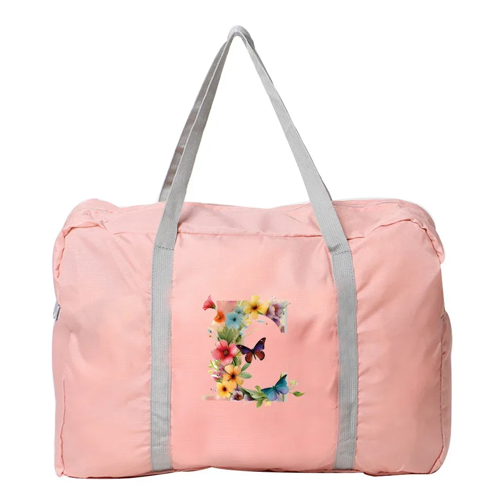 sac de voyage pliable réutilisable grande taille à motif papillon imprimé, sac de rangement écologique pour vêtements, sac de rangement pour articles ménagers et courses