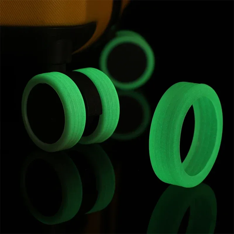 housse de protection lumineuse pour roues de bagages, en silicone, anti-bruit, pour valise, spinner, accessoires pour bagages, 4 à 32 pièces