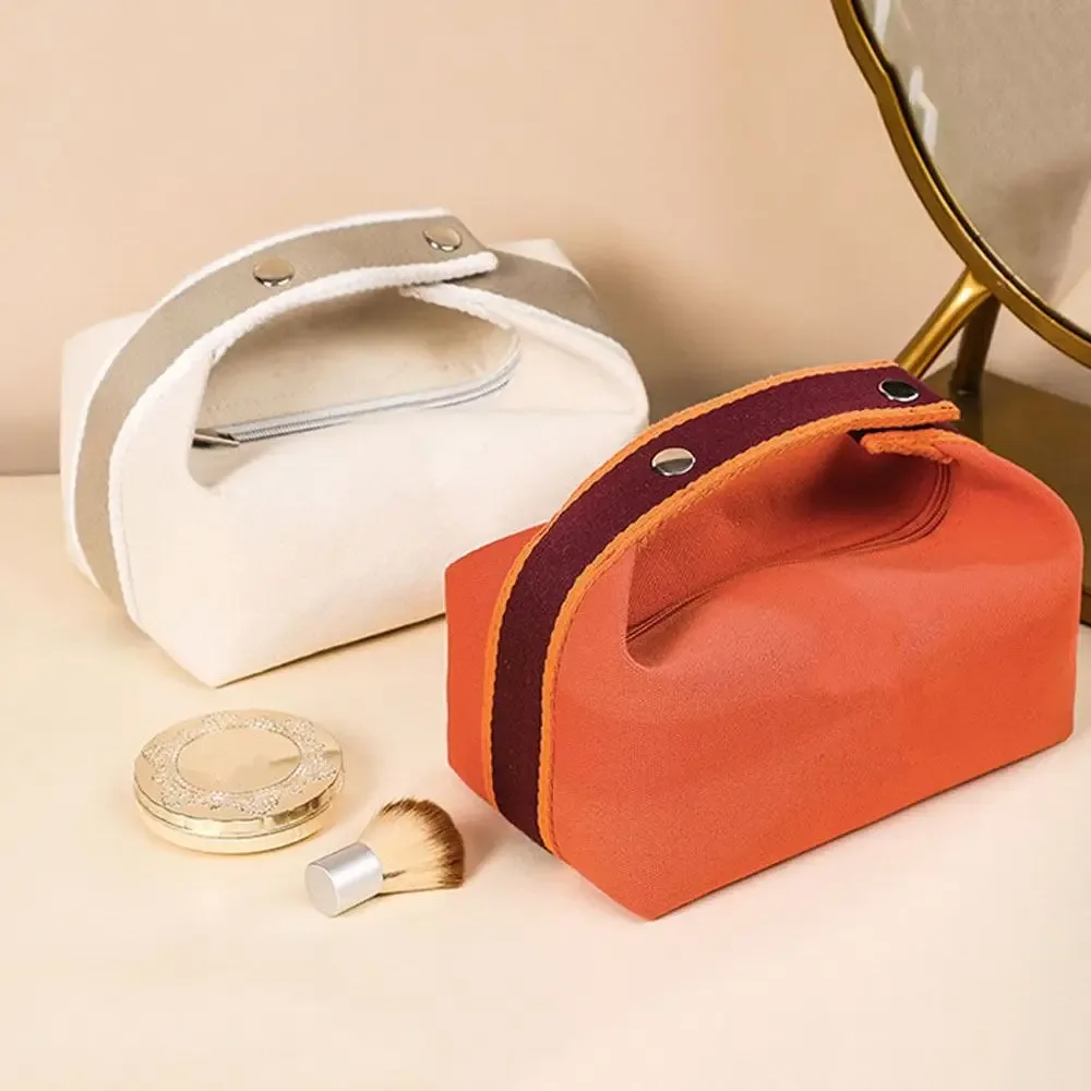 sac de rangement cosmétique tendance grande capacité, pochette de maquillage portable, sac de voyage en toile, rangement cosmétique