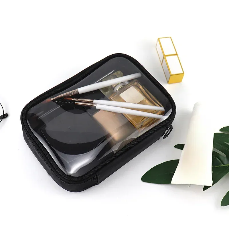 sacs de voyage en pvc pour cosmétiques, trousse de maquillage pour femmes, trousse de maquillage transparente imperméable pour hommes, pochette organisatrice de brosses de toilette