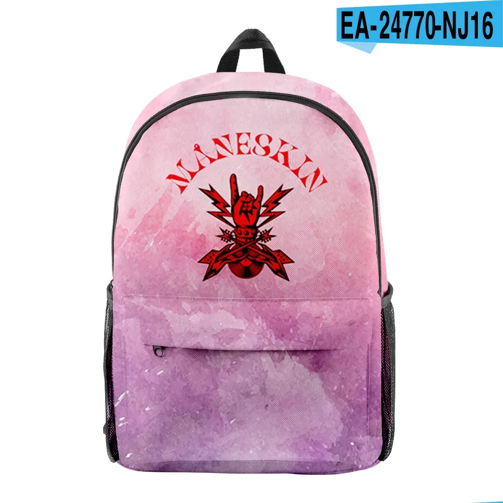nouveauté de luxe cool classique maneskin élève bookbag sacs à dos pour ordinateur portable impression 3d oxford imperméable garçons/filles sacs à dos de voyage