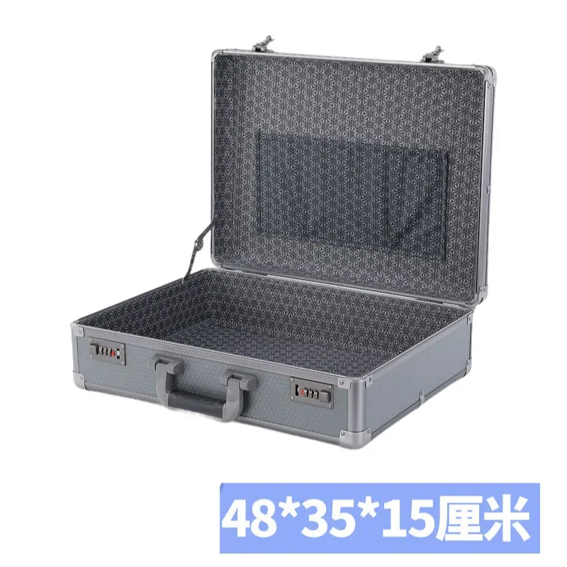 mallette rigide d'affaires avec serrure-boîte de sécurité de bureau coffre-fort pour documents pour fichiers, certificats, espèces, valise portable