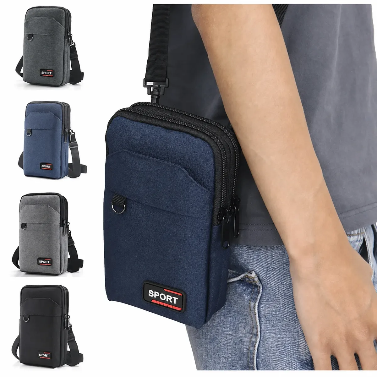 Nouveau sac de taille pour hommes sac à bandoulière en plein air étanche militaire sac de taille pochette pour téléphone portable Camping chasse sac tactique