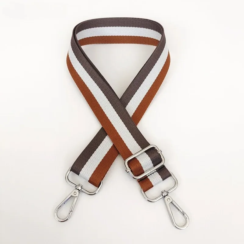 nouveau sac à bandoulière accessoires coloré polyvalent simple épaule portée oblique sac large étendu sangle rayée réglable