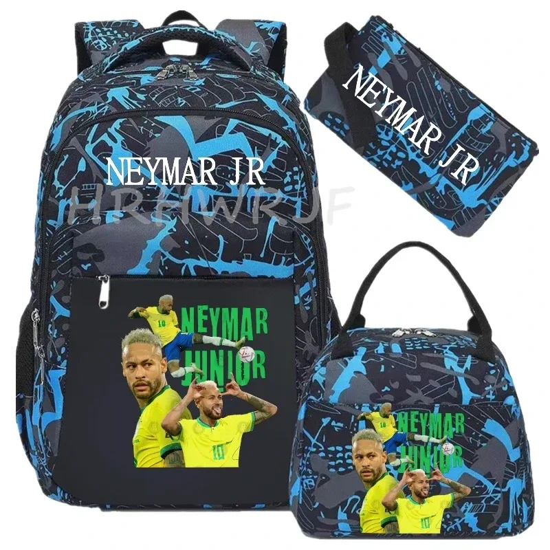 sac à dos de football camouflage neymar, sac à dos de sport pour femmes et hommes, capacité multi-poches, sacs d'école, sacs de voyage décontractés, mochila 3 pièces