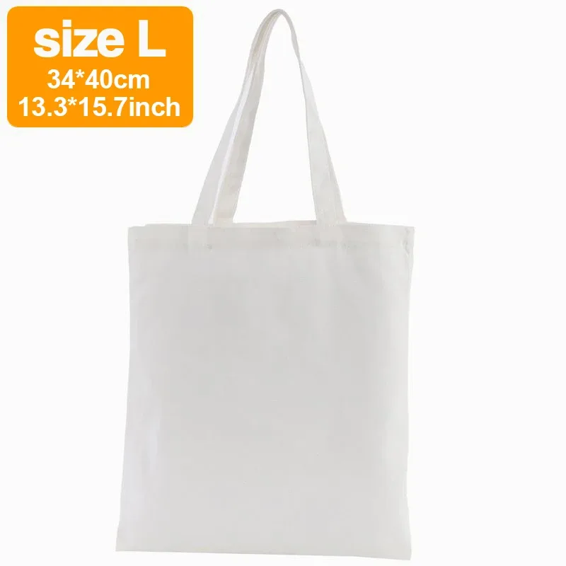 sac fourre-tout en toile unie 100 % coton, sac à main décontracté, sac à main polyvalent, travail, réutilisable, courses, sac d'épaule portable personnalisé - marque gaaj
