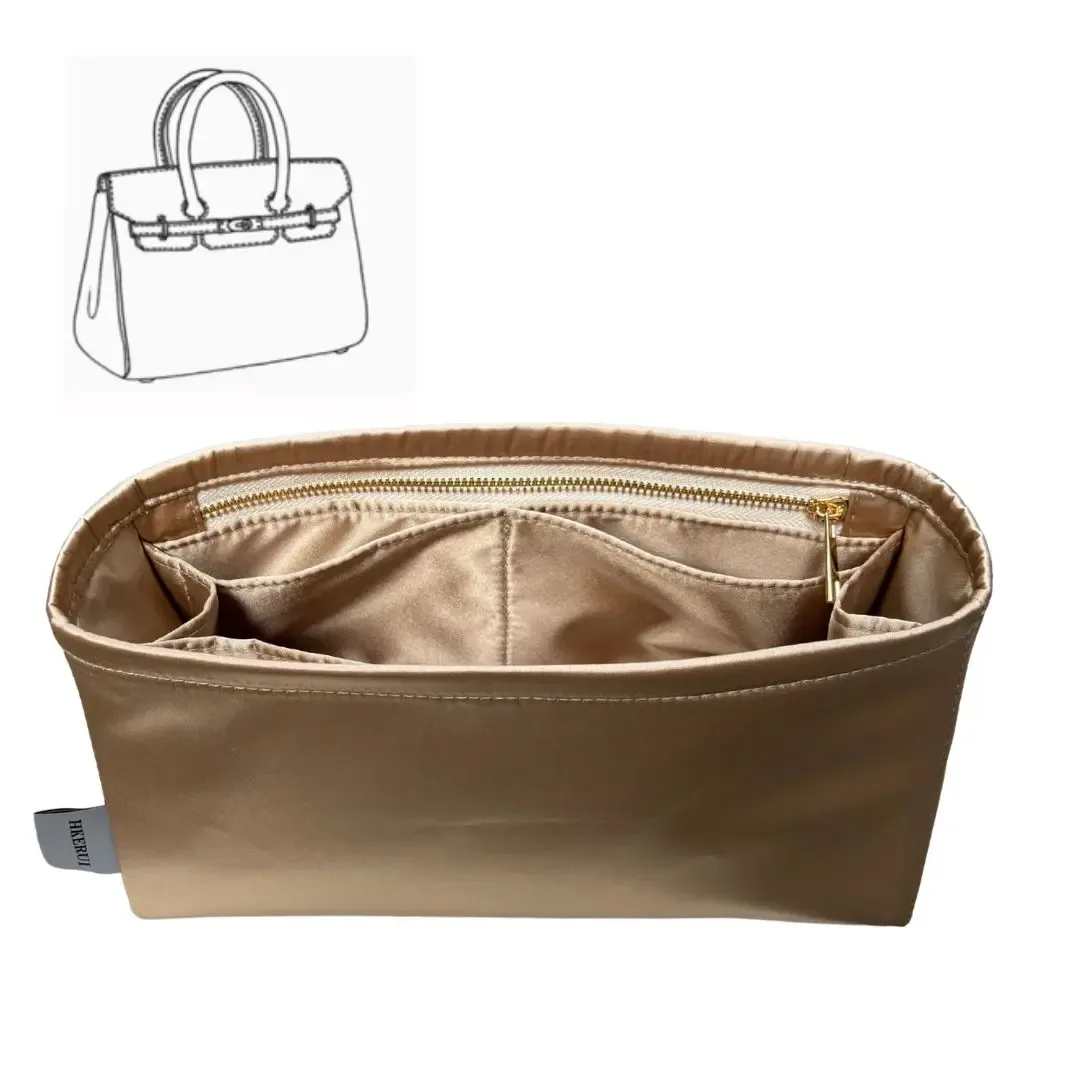 Organisateur de sac à main soyeux lisse, soie, sac à main de luxe fourre-tout en façonnant les sacs, pour femmes, convient aux sacs Birkin25/30/35/40
