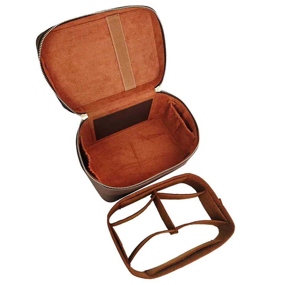 grande trousse de maquillage femme grande capacité personnalisable avec poignée supérieure – idéale pour voyage, cadeau, organisateur de pinceaux et cosmétiques pour maquilleuses