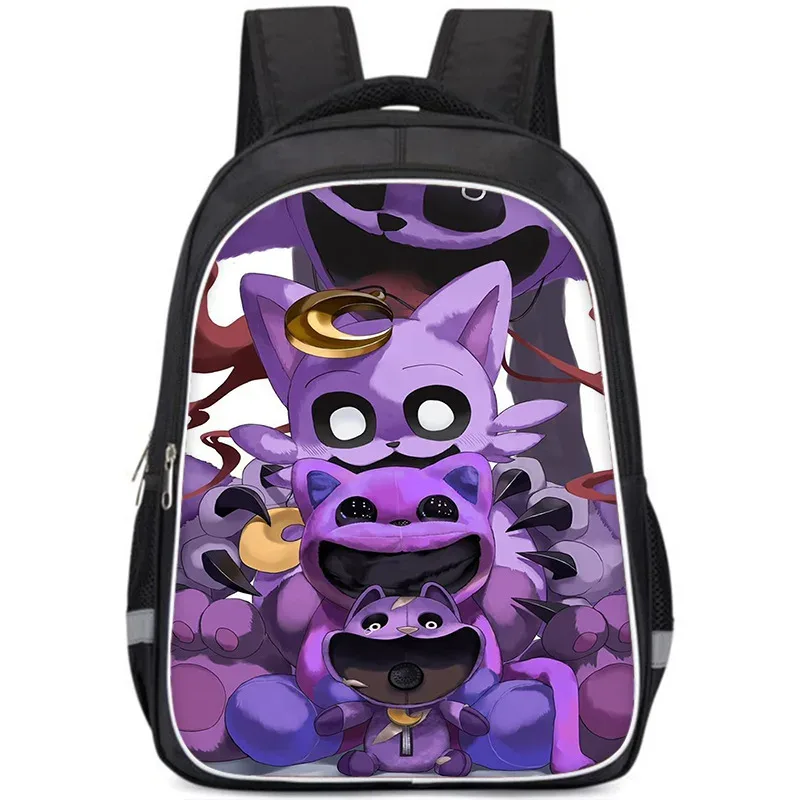 sac à dos smiling critters pour enfants, cartable double couche, cadeau d'anniversaire, sacs d'ordinateur pour étudiants