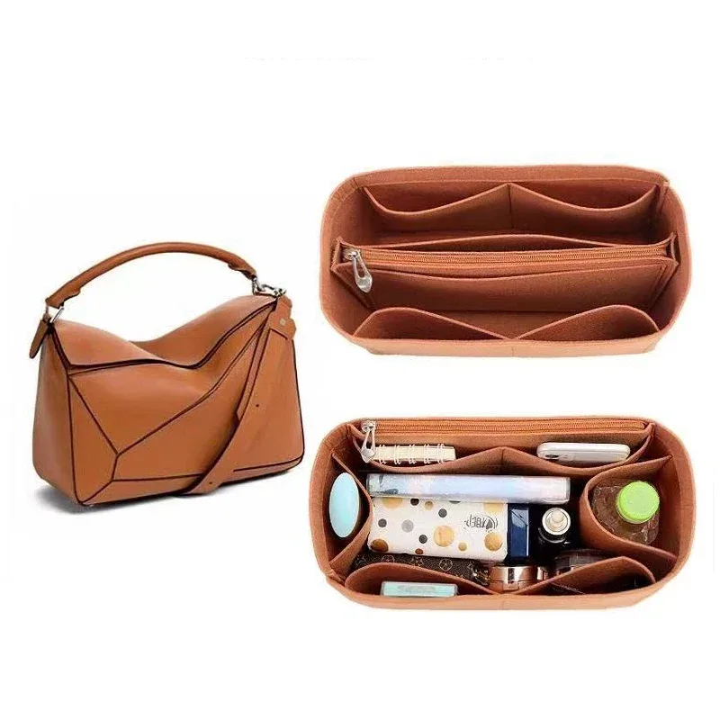 organisateur de sac à main en feutre pour femme, compatible avec loe puzzle, pour sacs de maquillage et cosmétiques, organiseur de sac de luxe pour femme