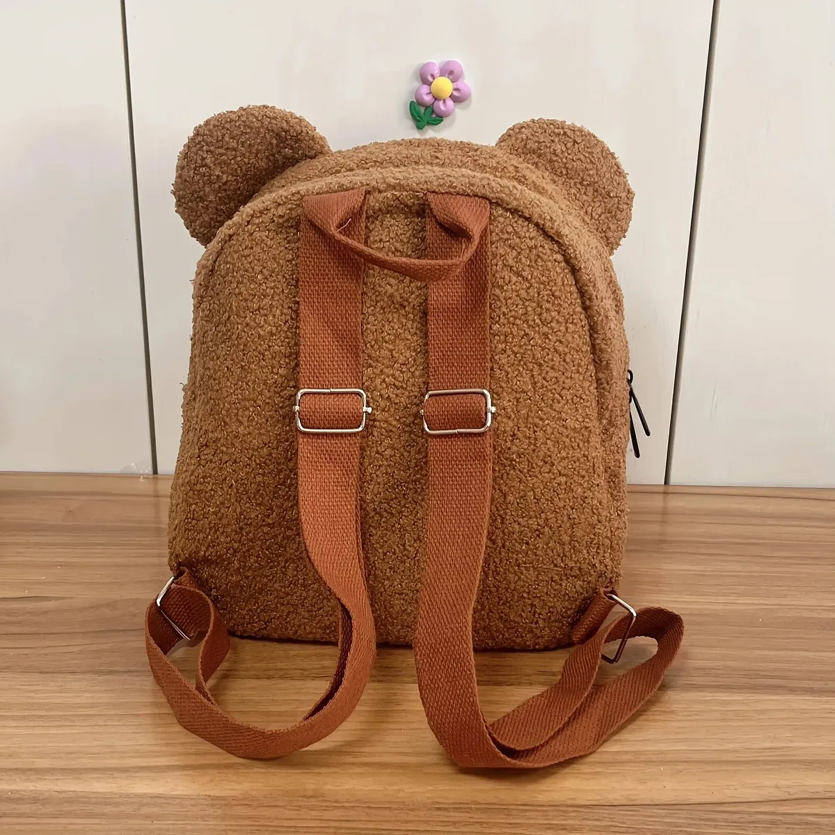 sac à dos en peluche ours mignon pour enfants-nom brodé personnalisé, sac à bandoulière extérieur automne hiver, cadeau pour enfants, s