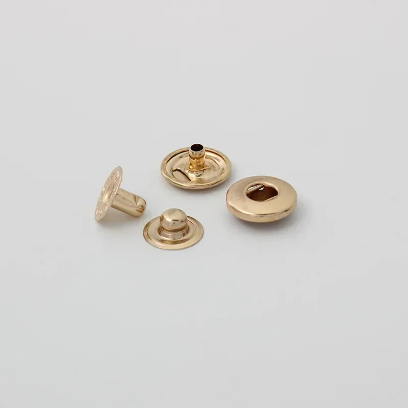 lèvent pression décoratifs en cuivre arc-en-ciel pour vêtements et sacs à dos, boutons à pression en métal, 10 couleurs, 12mm, 20-100 ensembles