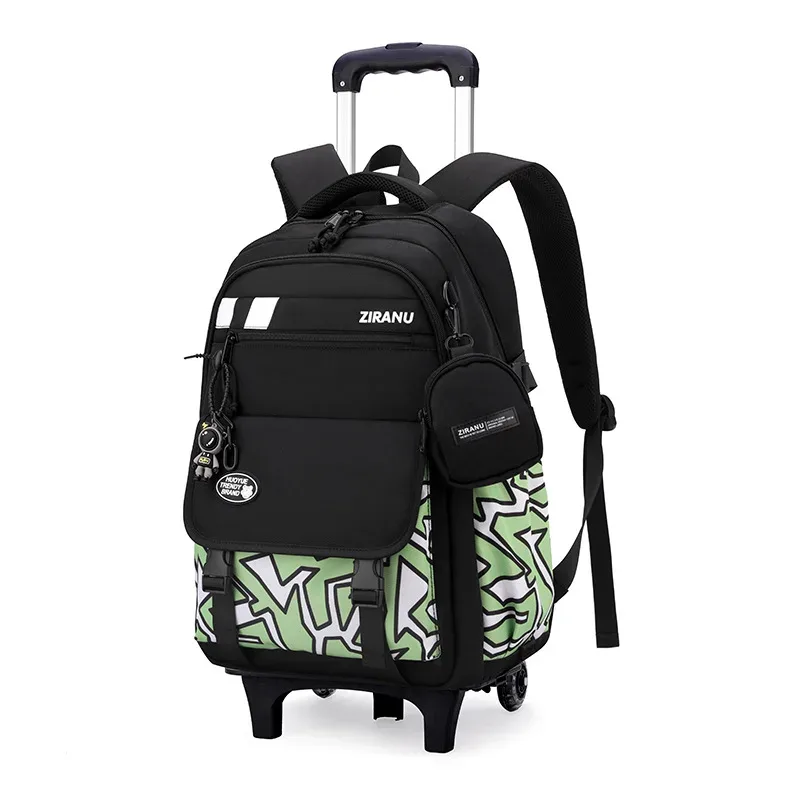sac à dos à roulettes pour enfants, ensemble de sacs à dos à roulettes pour garçons, sac d'école avec roulettes, sac à bagages roulant, sac de livre pour étudiants