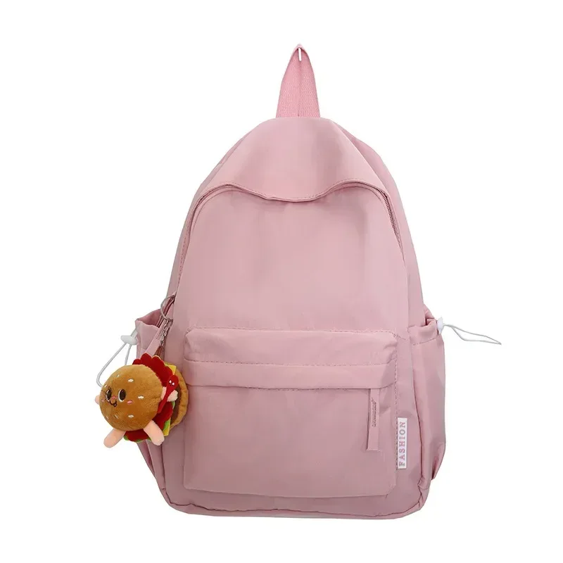 sac dos nylon unisexe noir rose beige vert khaki jaune voyage décontracté polyester intérieure fendue extérieure limon