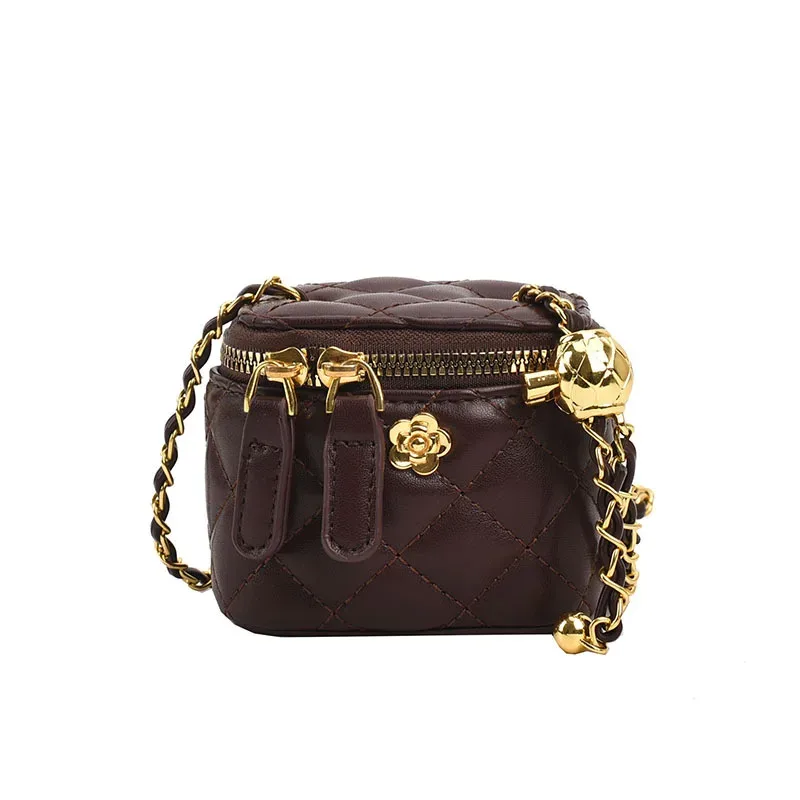 lingge chaîne mini sac à bandoulière femmes chaîne sac à main rétro trajet décoration rouge à lèvres sac à bandoulière sac de dîner sac à main