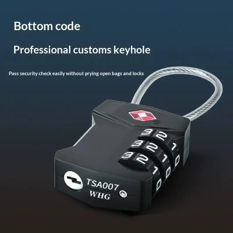 offre spéciale – cadenas de voyage tsa à code modifiable, 3 chiffres, portable, en alliage de zinc pour valise