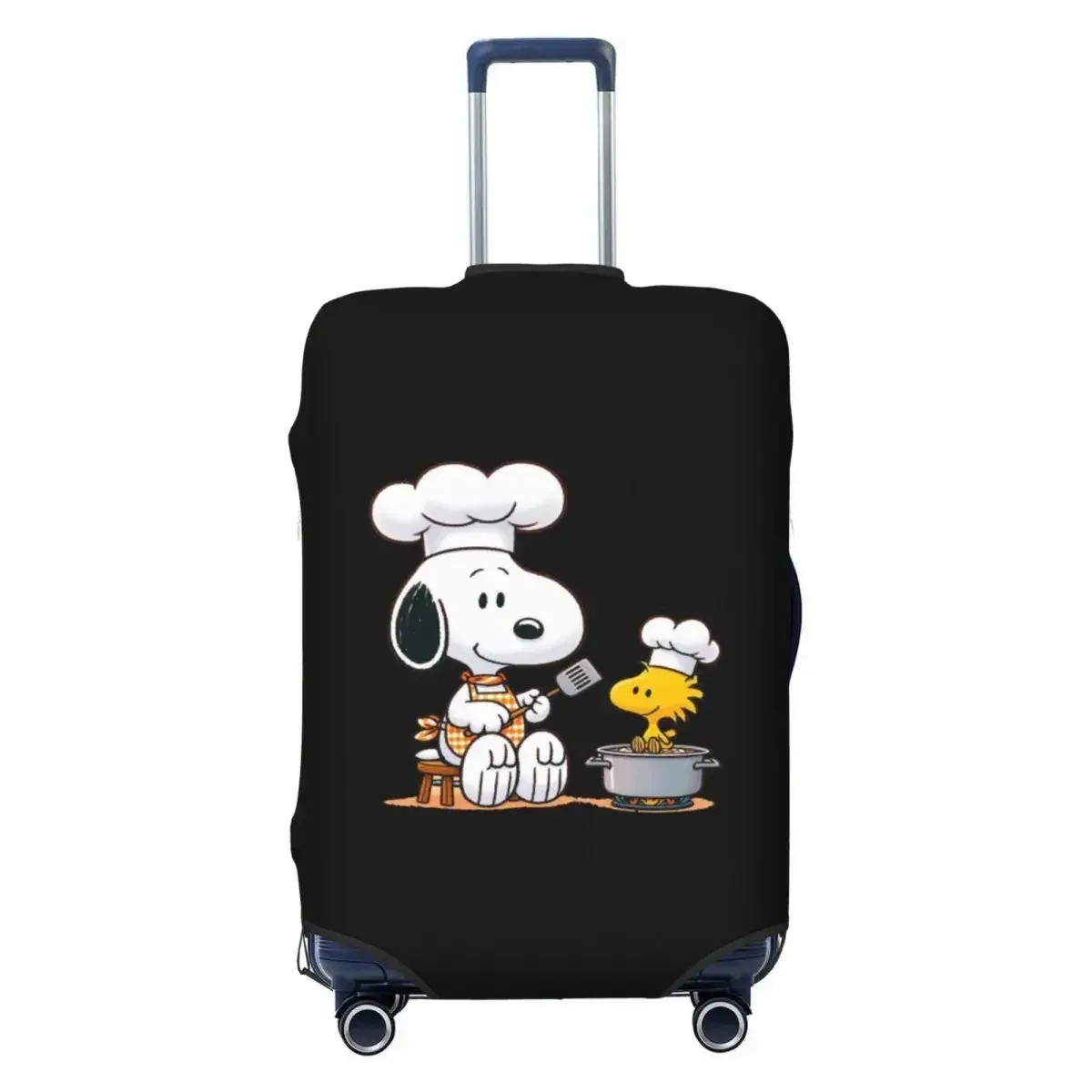 housse de bagage lavable anti-rayures, imprimé chiens mignons, convient aux valises de 18 à 32 pouces, élastique, durable, anti-poussière, pour les voyages en plein air