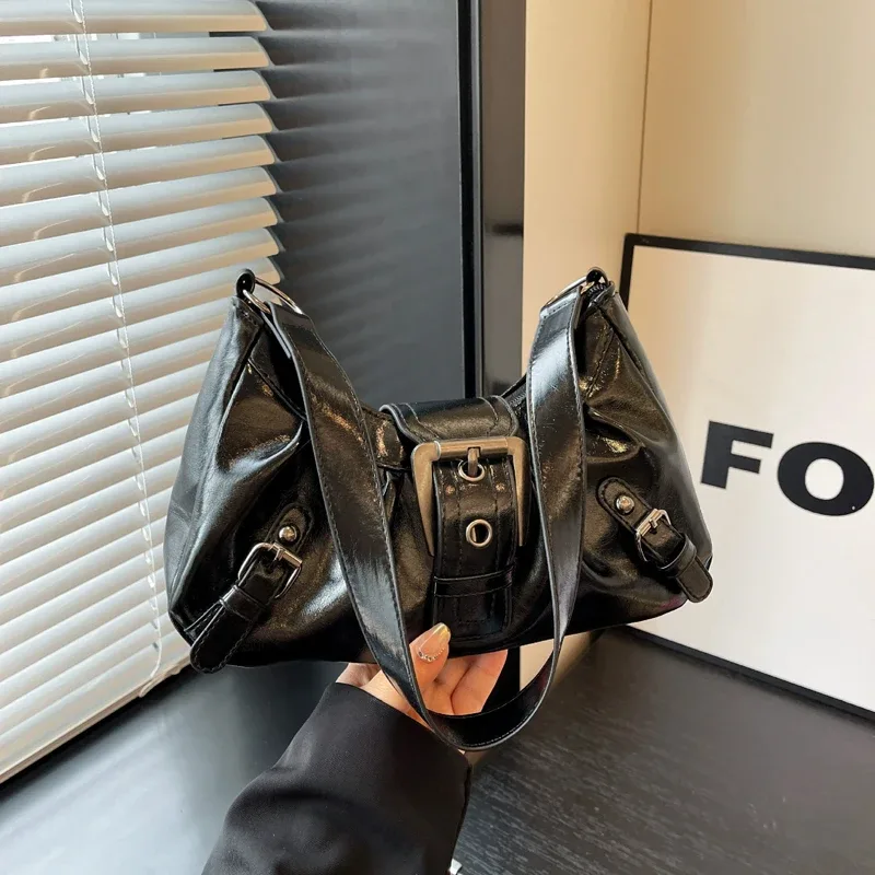 sac à bandoulière plissé rétro y2k pour femme, style maillard, sac sous le bras, pochette, sacs à main pour voyage, travail, shopping – vente chaude