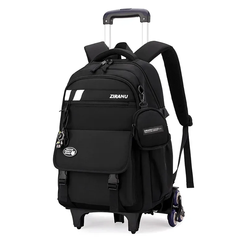 sac à dos à roulettes pour enfants, ensemble de sacs à dos à roulettes pour garçons, sac d'école avec roulettes, sac à bagages roulant, sac de livre pour étudiants