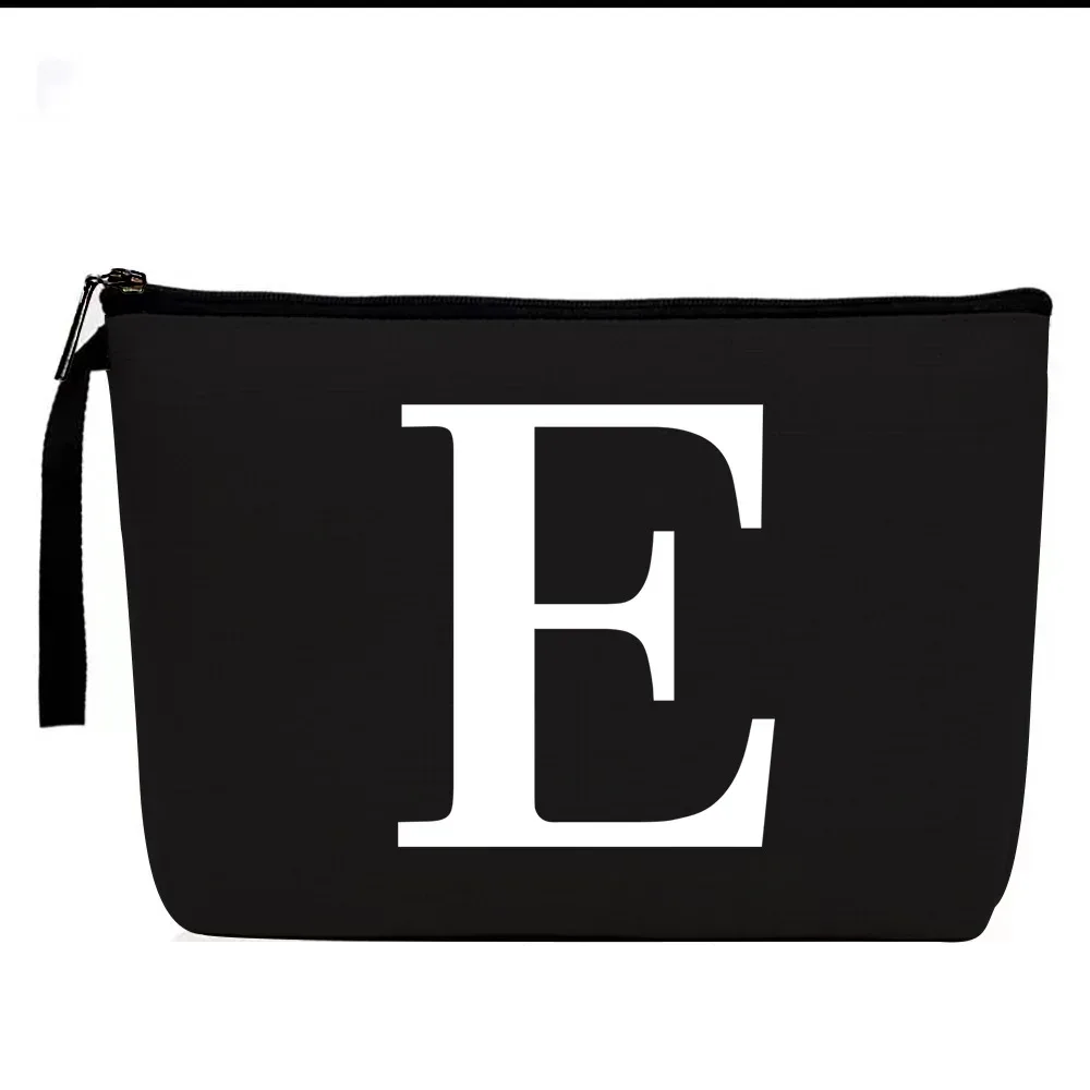 sac à cosmétiques à motifs de lettres, trousse de maquillage, organisateur d'articles de toilette, pochette de rangement de lavage, étui de maquillage pour cadeaux de mariage