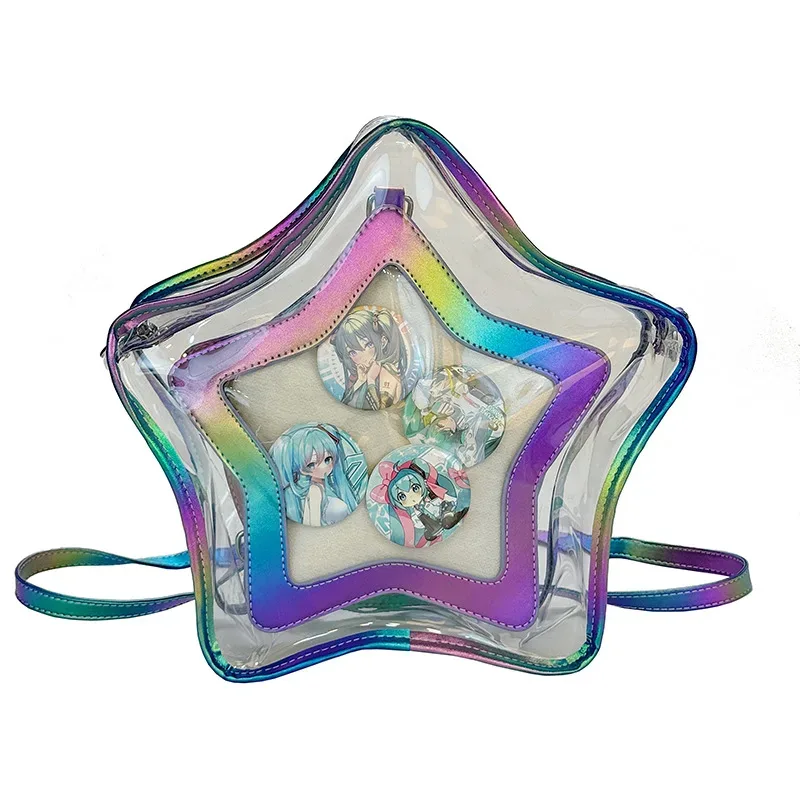 transparent étoile ita mochila épaule mochilas mujer multi-fonction sac sac à dos décontracté japon doux cool filles sacs pour femme