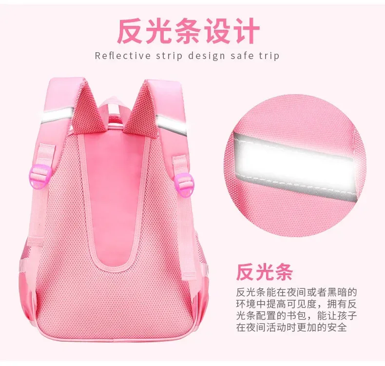 sac à dos ergonomique avec nministériels d pour élève du primaire, version coréenne japonaise, pour enfant, fille, protège la colonne vertébrale