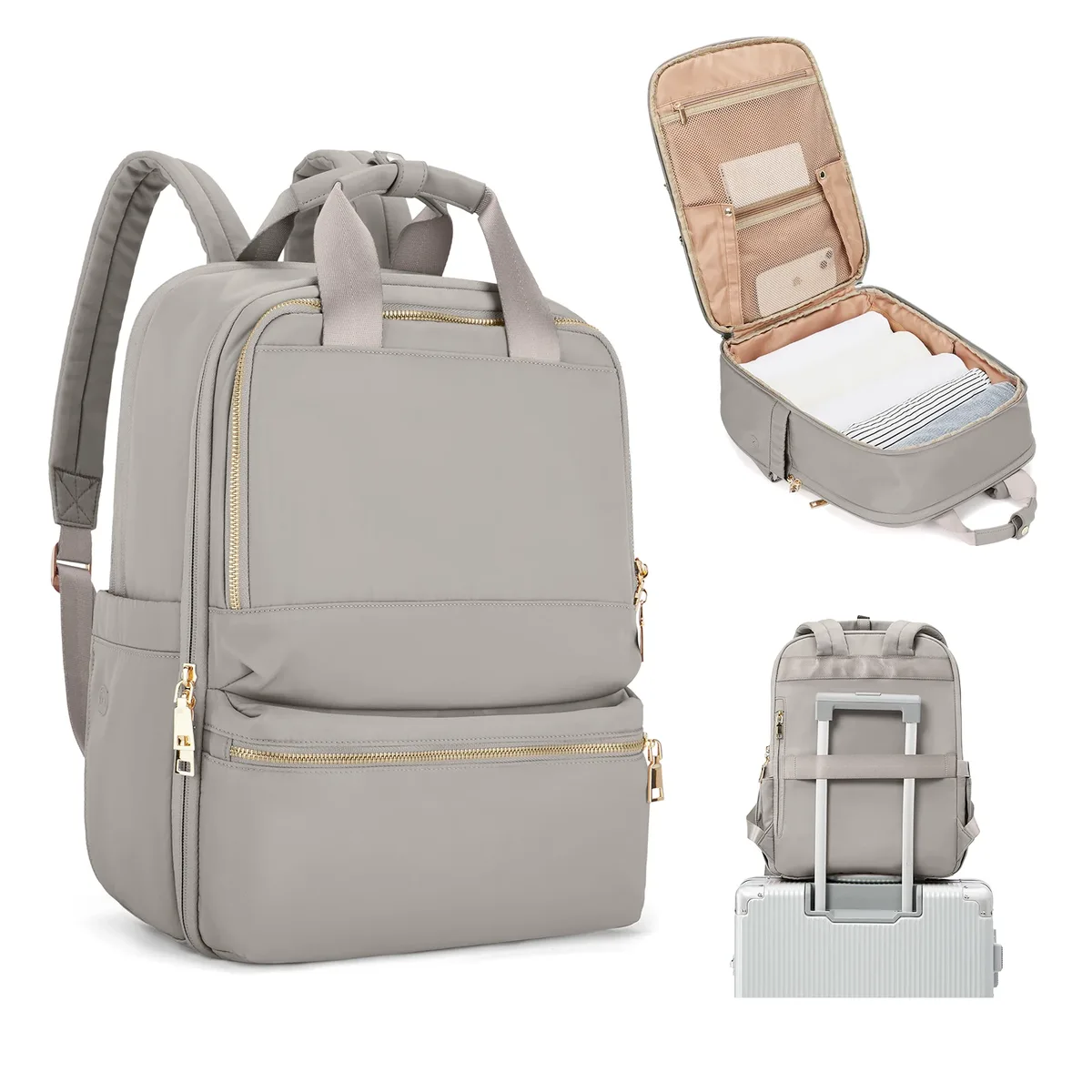sac à dos pour femmes marque de luxe sacs à dos d'ordinateur portable d'université de grande capacité, sacs à main élégants de travail, sac à dos de voyage de cabine de vol pour hommes