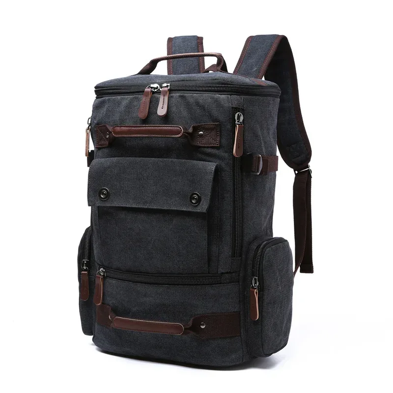 sac à dos pour hommes sac à dos en toile vintage sac d'école sacs de voyage pour hommes sac à dos de grande capacité sac à dos pour ordinateur portable sac de haute qualité