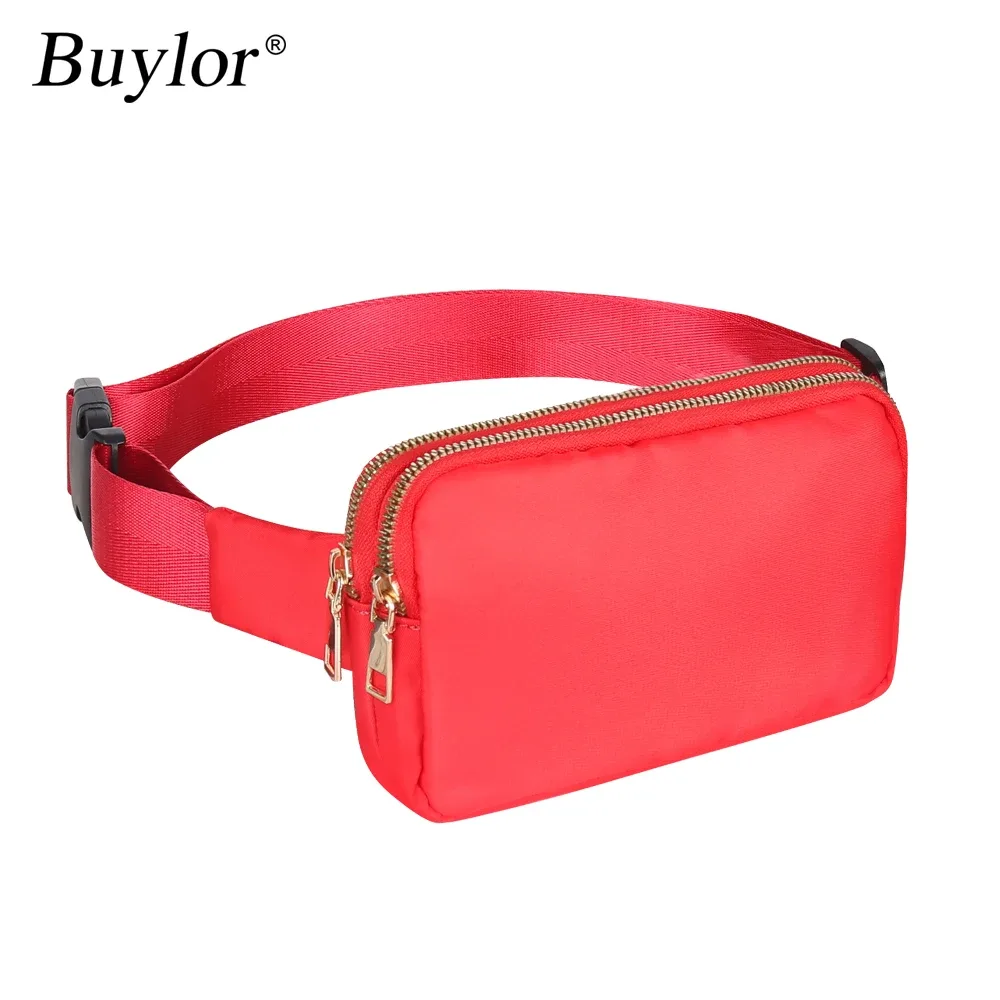 sac banane double fermeture éclair pour extérieur, randonnée, voyage, réglable, étanche, petit sac à bandoulière