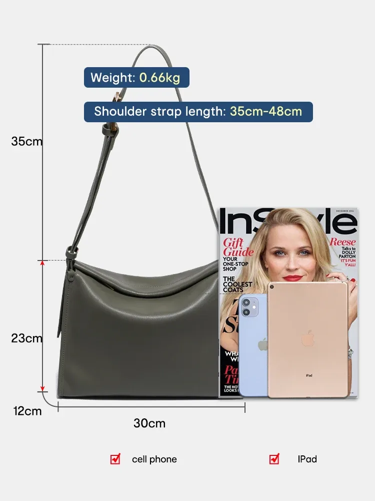 zency sac messager pour femme sac à bandoulière en cuir véritable souple sacoche poches de grande capacité sac à main vert foncé design
