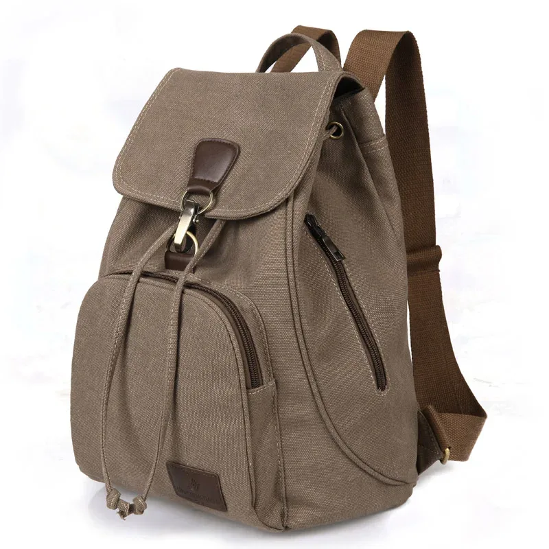 sac à dos en toile pour femme, sac de voyage vintage en pur coton, sacs d'école pour ordinateur portable, sac initié pour adolescentes, mode, proximité, wstring