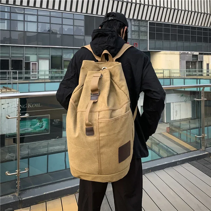 sport grande capacité voyage sacs à dos mâle bagages toile seau sac à bandoulière homme randonnée sacs de sport hommes sac à dos en plein air