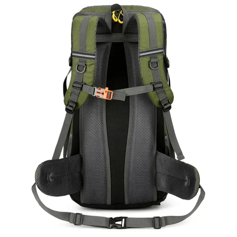 sac dos oxford université polyester vert olive gris jaune cadre externe poches int ext brodees 36 55l bandoulière arquée unisexe décontracté solide